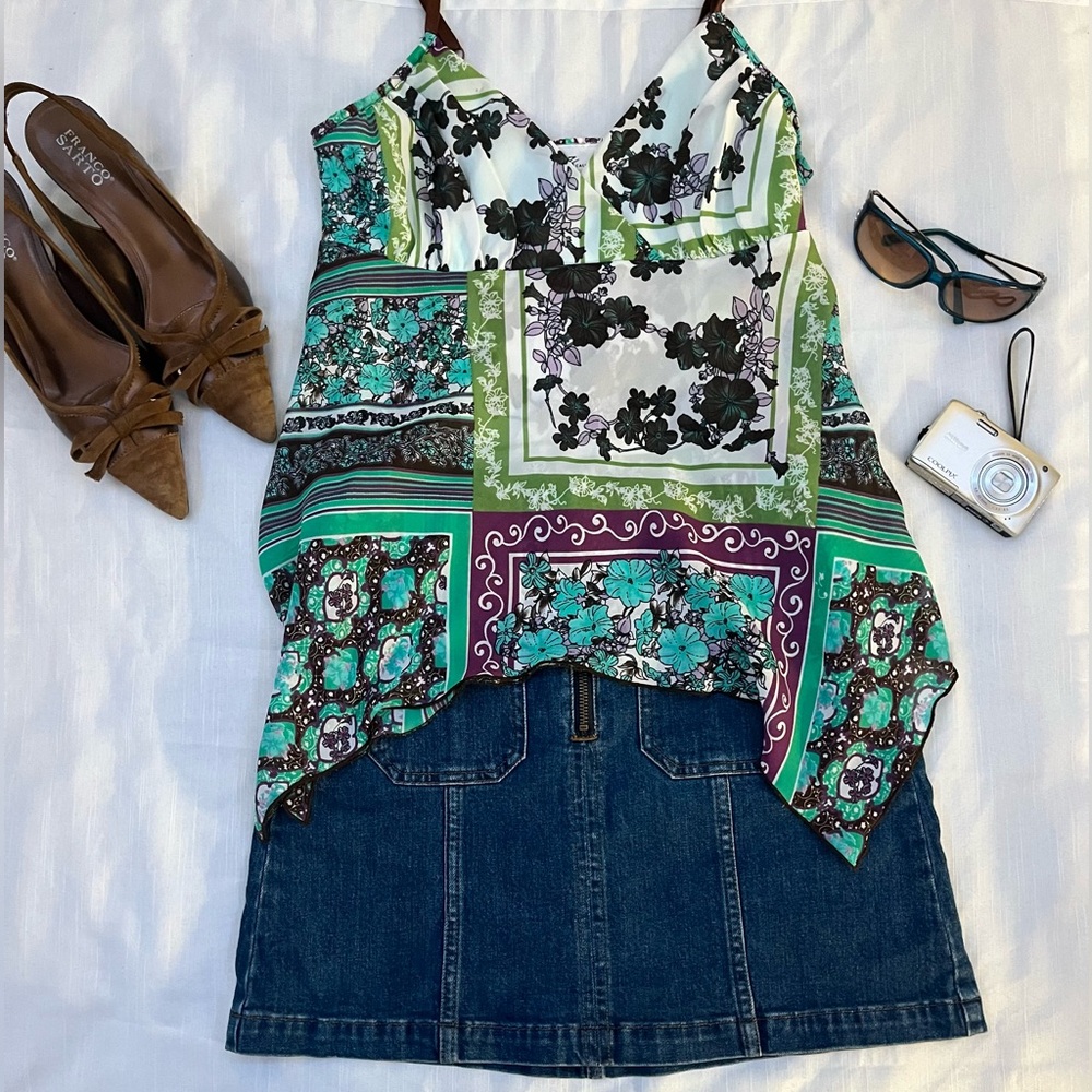 Vintage patterned top